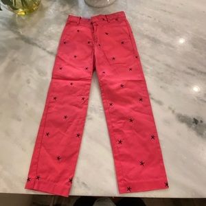 Boys Class Club Coral Slacks with stars. Size 8